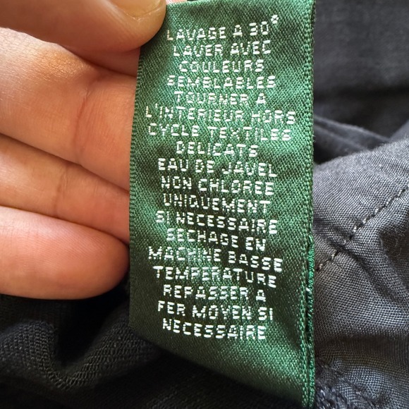 Lauren Jeans Co Ralph Lauren Womens Black Denim Straight Leg Pants Size 8P - Picture 10 of 13